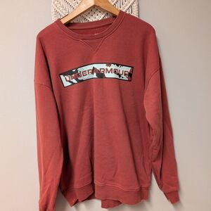 Under Armour Rust Sweater Oversized Large Coldgear Camo Crewneck Sweatshirt